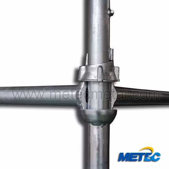 Ponteggio per sistemi di costruzione certificato (data di scadenza oltre 20 anni, Ringlock, Plank, Cuplock), sistema di ponteggi Ringlock zincato BS1139 HDP, sistema di ponteggi 10'