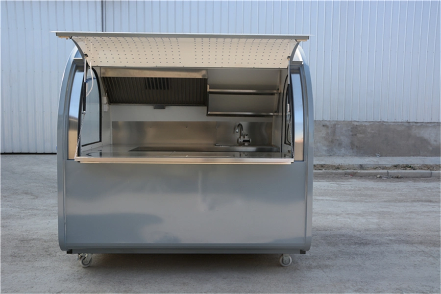 Mobile Food Dining Car Small Buffet Bakery Shop Street Food Cart Trailer with American Standard