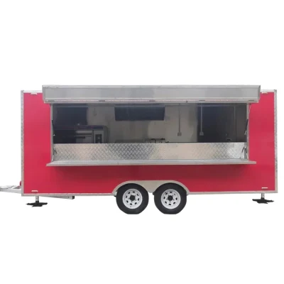 Lebensmittelverkauf Street Food Carrello Coffee Shop Mobiler Food Truck Food Car-Blues