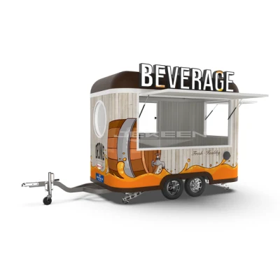 Jekeen Food Vending Carrello di cibo di strada Coffee Shop Mobile Food Truck Food Car-Blues